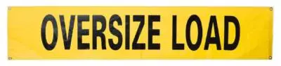 oversize load banner