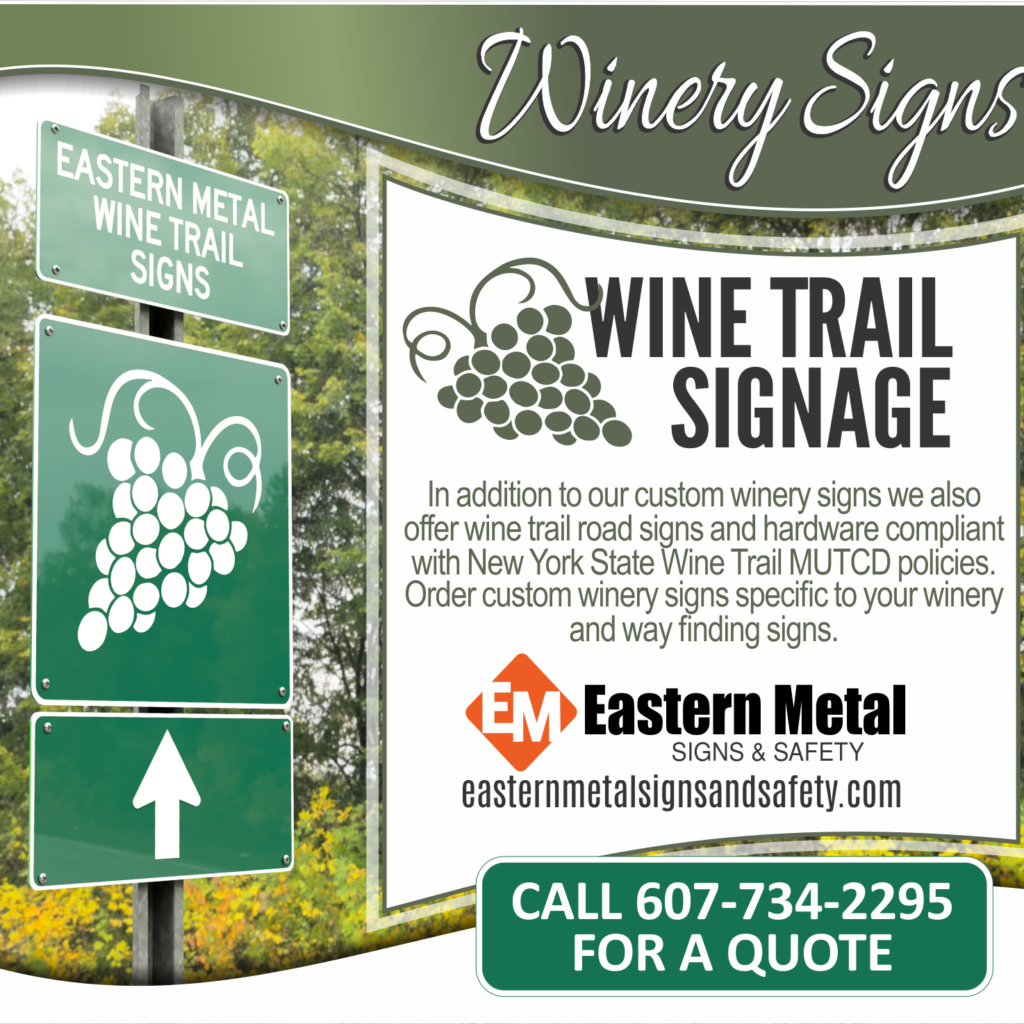 Wine Trail Signs NYS Road Sign for sale 