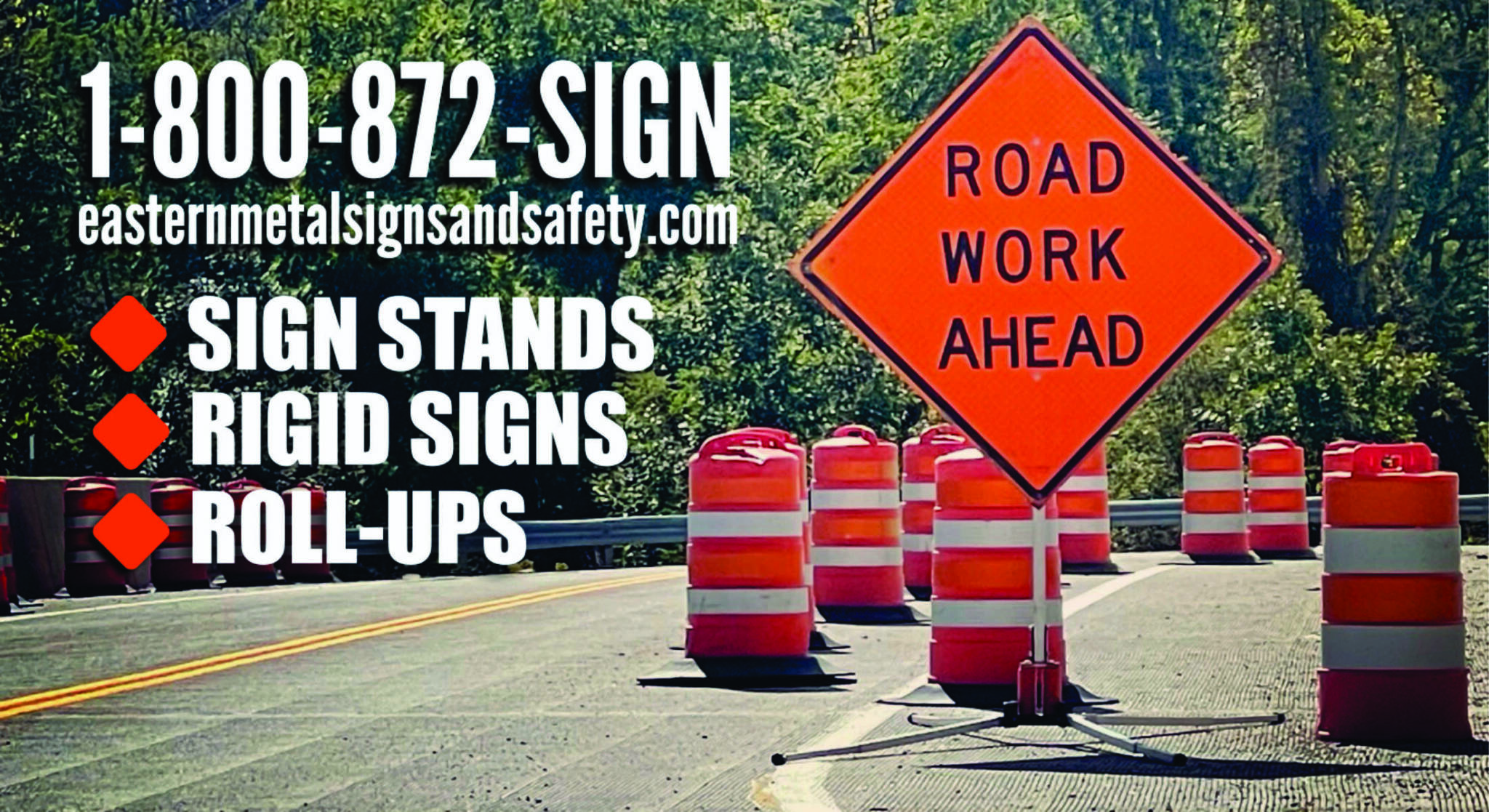 Mid-Size Sign Stands Category - Eastern Metal Signs and Safety